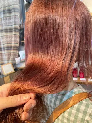 セミロング カラー 縮毛矯正&髪質改善 ⭐️OGUのヘアスタイル