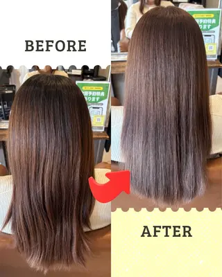 カラー 沖本 あやののヘアスタイル