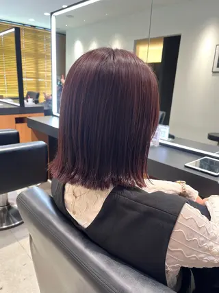 ミディアム 顔周りレイヤー 髪質改善 / AYUのヘアスタイル