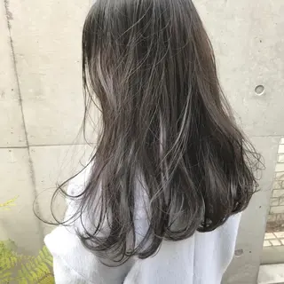 セミロング カラー ヘアアレンジ ブリーチなし透け感/ マンツーマン/Ryoのヘアスタイル