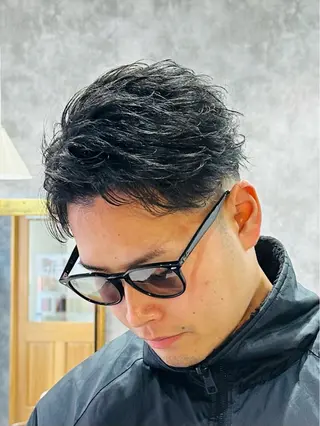メンズ 船橋 メンズパーマ 井川哲也のヘアスタイル