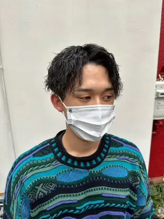 ロング パーマ パーマ職人 渡邊 優雅のヘアスタイル