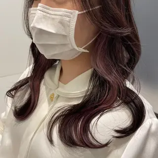 セミロング カラー 🎀ブリーチ ハイト ーン ♡Kanon♡のヘアスタイル
