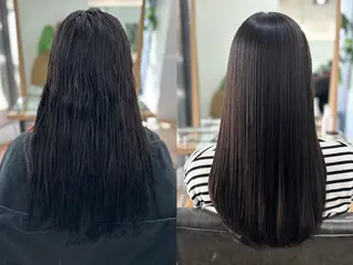 セミロング カラー パーマ ヘアアレンジ メンズ キッズ ネイル マツエク・マツパ アイブロウ 似合せレイヤー／ 柔らか透明感カラーのヘアスタイル