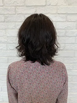 ミディアム パーマ stylist N0Nのヘアスタイル
