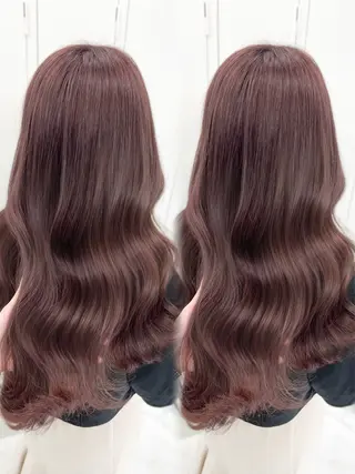 セミロング カラー 盛れる顔周り🤍渋谷 Risa🎀のヘアスタイル