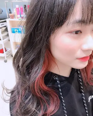 セミロング カラー 髪質改善/茅ヶ崎 マツモト リョウのヘアスタイル