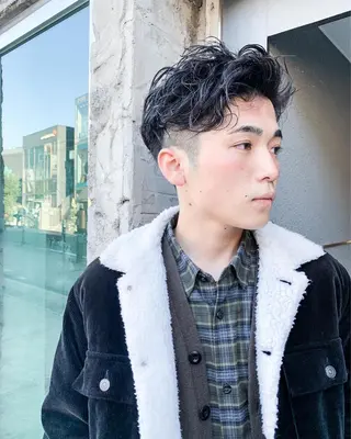 ショート パーマ ヘアアレンジ メンズ メンズスタイル ly本厚木のヘアスタイル