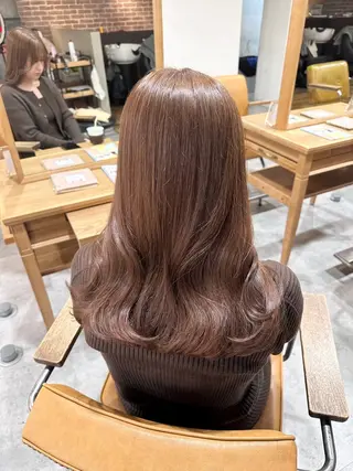 セミロング カラー ピンクカラー/ mana🎀のヘアスタイル