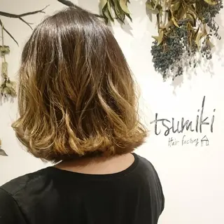 ミディアム カラー 30.40代大人 ショート✨️井上雄輝のヘアスタイル