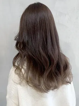 セミロング カラー パーマ ヘアアレンジ ITbyALBUM 中野店のヘアスタイル