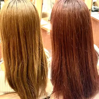 セミロング カラー 🫧艶 ×透明感🫧 吉田 陽菜のヘアスタイル