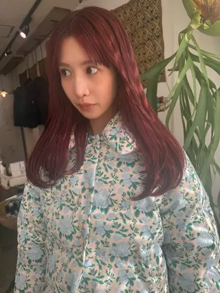 セミロング 小野江 祐李のヘアスタイル