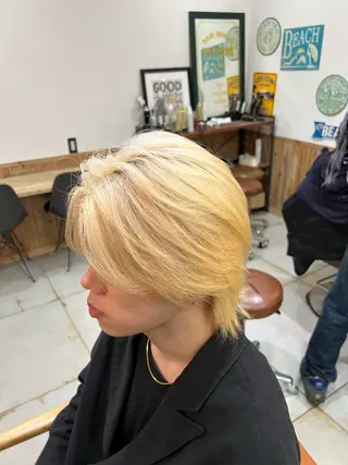 ショート カラー 🌈ダブルカラー🌈 💚みやのしんじ💚のヘアスタイル