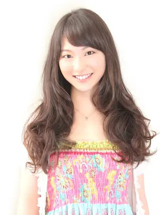 ロング カラー 桐谷 一史のヘアスタイル