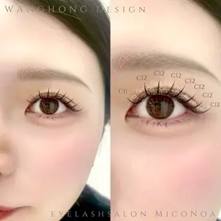 マツエク・マツパ MicoNoa Asamiのマツエク・マツパデザイン