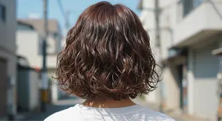 ショート メンズ曲がる 縮毛矯正/駅徒歩4分のヘアスタイル