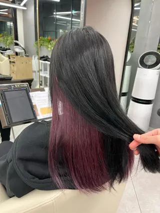 カラー 梶 久菜乃のヘアスタイル