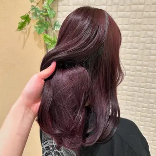 セミロング カラー 柔らかい縮毛矯正 Yu🫧銀座🩶のヘアスタイル