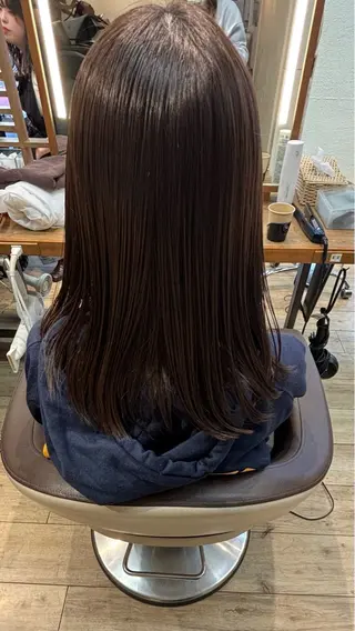 ミディアム ゆうこ🍀髪質改善/ ストレート/艶カラーのヘアスタイル