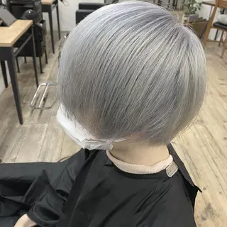 ショート カラー メンズ ブリーチダブルカラー 元町三宮/三ノ宮のヘアスタイル