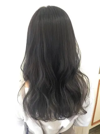 セミロング カラー ぱつっとボブ/ 小野あかねのヘアスタイル
