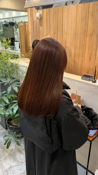 ロング 艶カラー/ 縮毛矯正/ユズキのヘアスタイル