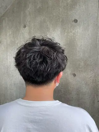 パーマ メンズ もりたみかこ 美容師お休み中のヘアスタイル