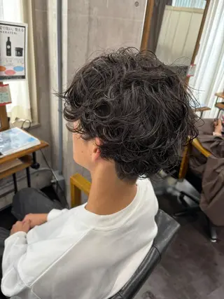 パーマ メンズ 石川 龍也のヘアスタイル
