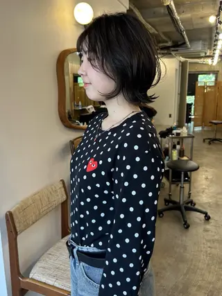 ショート カラー momona english okのヘアスタイル