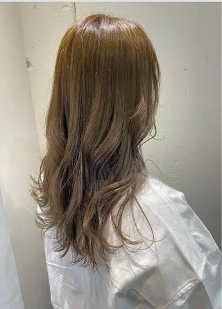 セミロング カラー 似合わせレイヤー 阿波座/ふじむらのヘアスタイル