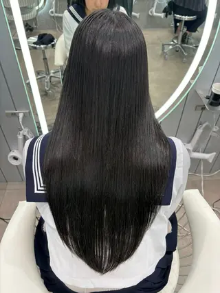 ヘアアレンジ 大宮縮毛矯正🩵 レイヤー 佐藤和のヘアスタイル
