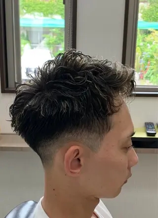 ショート パーマ メンズ 【メンズ特化】　倉山 和樹のヘアスタイル