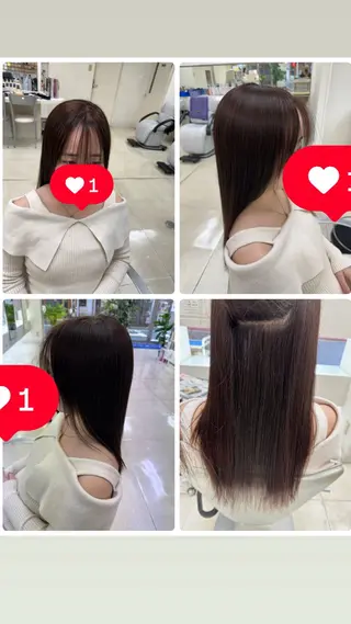 ロング タカハシ リナのヘアスタイル