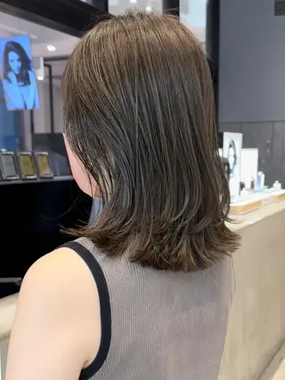 ミディアム カラー パーマ ヘアアレンジ ITbyALBUM 浦和店のヘアスタイル