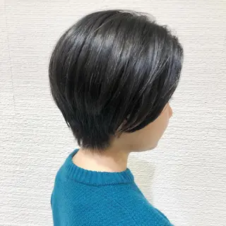 ショート カラー 似合わせ/レイヤー /ボブ/新谷のヘアスタイル