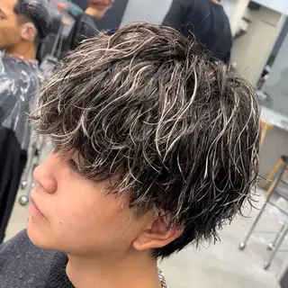 ミディアム カラー ヘアアレンジ メンズ fifth 石川 凪のヘアスタイル