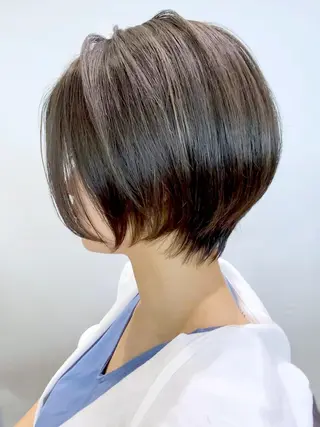 ショート カラー パーマ ヘアアレンジ ITbyALBUM 中野店のヘアスタイル