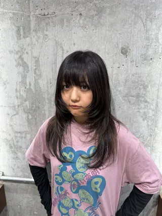 ロング ホワイトブロンド RIKUTOのヘアスタイル