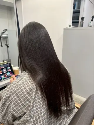 ロング パーマ 🍒モテ暖色カラー × うる艶✧ ゆなのヘアスタイル
