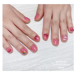 ショート ネイル 🐾enen style 🐾のネイルデザイン