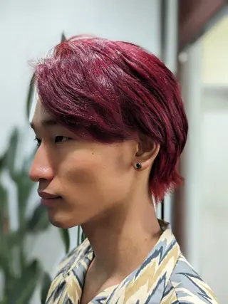 ミディアム 髪質改善＆白髪ぼかし カラー♡店長みやけ♡のヘアスタイル