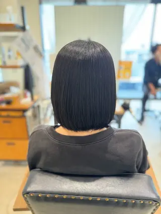 ショート カラー メンズストレート⭐️ 髪質改善カラー⭐️のヘアスタイル