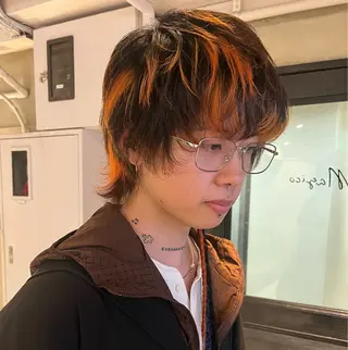 ショート カラー ボブハイトーン🦖 デザインMAMIのヘアスタイル