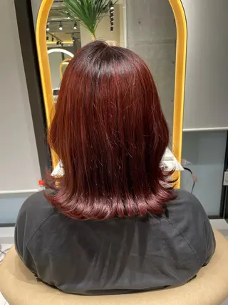 ミディアム shion 透明感カラーのヘアスタイル
