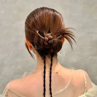 ヘアアレンジ 透明感カラー🫧 ✴︎meiのヘアスタイル