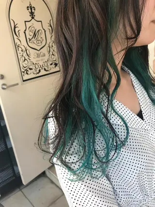 セミロング カラー パーマ ヘアアレンジ メンズ キッズ ネイル マツエク・マツパ サロンドミルク 渋谷高比良のヘアスタイル