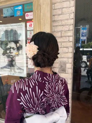 セミロング 🪐海外hair/パ ーマ/暖色/ミミ🌻のヘアスタイル