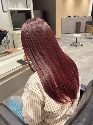 ロング カラー たるみことり🌼新宿 レイヤー・パーマのヘアスタイル
