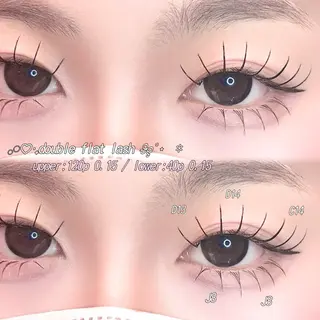 マツエク・マツパ 。ꕤ°₊sakura 束感まつ毛⊹𓈒✿のマツエク・マツパデザイン